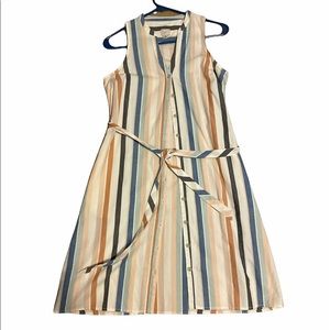 Women’s striped dress.